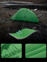 Палатка туристическая Naturehike Сloud Up Base CNK2450WS032 210T одноместная, зеленая, 6927595798614