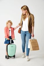 Чемокат Micro Luggage Junior LED ментоловый