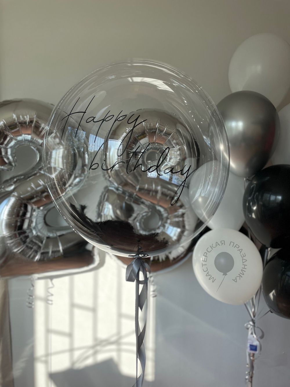 Воздушные шары для него с цифрами №8518 