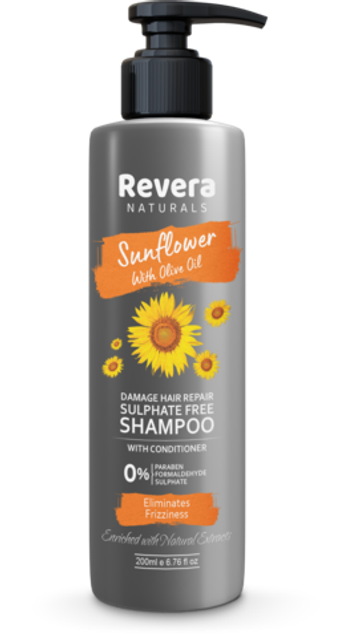 Шампунь с подсолнечником для восстановления волос РЕВЕРА