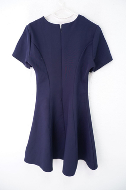 Платье синее лаконичное 40 размер