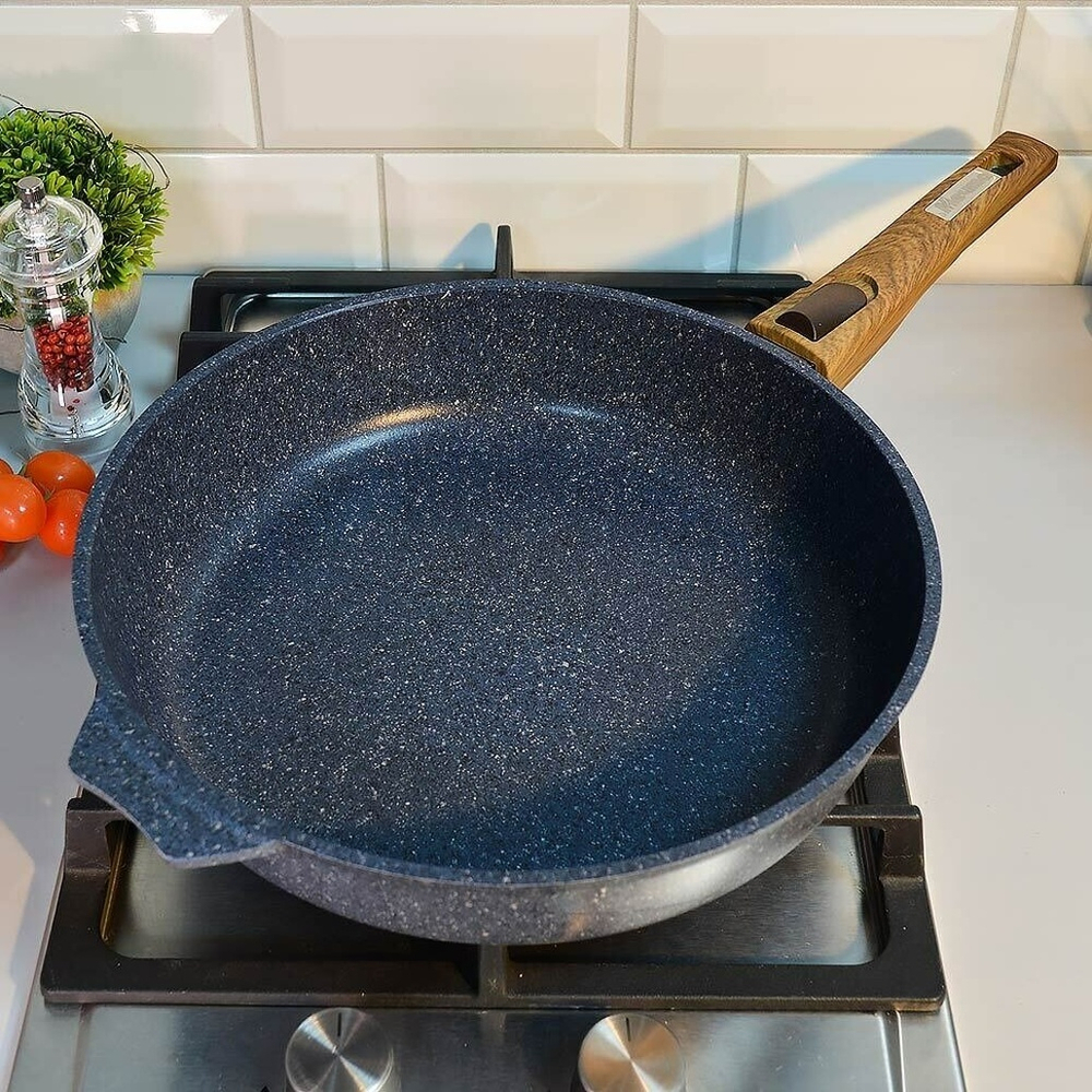 Сковорода 28см Premium blue со съемной ручкой