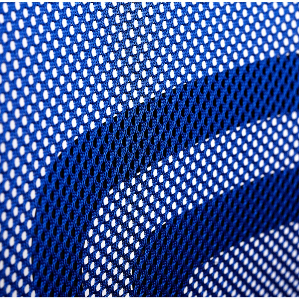 Кресло оператора OfficeSpace SP-M96, ткань, спинка сетка синяя/сиденье TW черная, механизм качания