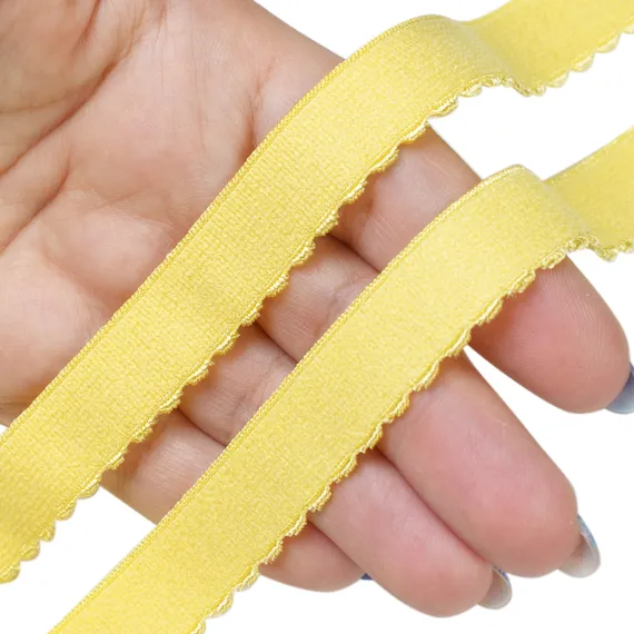 Резинка отделочная желтая 15 мм, 641/15