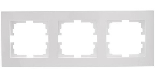 Рамка 3-местн. горизонт. VESNA бел. LEZARD