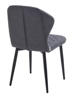 Стул МОНРО, цвет CYPRUS-13 темно-серый, искусственная замша / черный каркас М-City