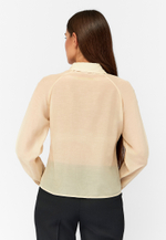 Блуза ORNELLA из итальянского батиста с шелком кремовая