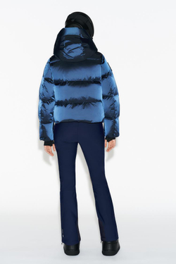 ZARA ВЕТРОЗАЩИТНЫЕ И ВОДОНЕПРОНИЦАЕМЫЕ БРЮКИ С ВЫСОКОЙ ПОСАДКОЙ, СИНИЙ