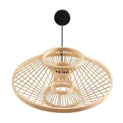 8383/1 ECO LN26 324 черный/бежевый, металл/бамбук Подвес E27 40W 220V CHAKRA