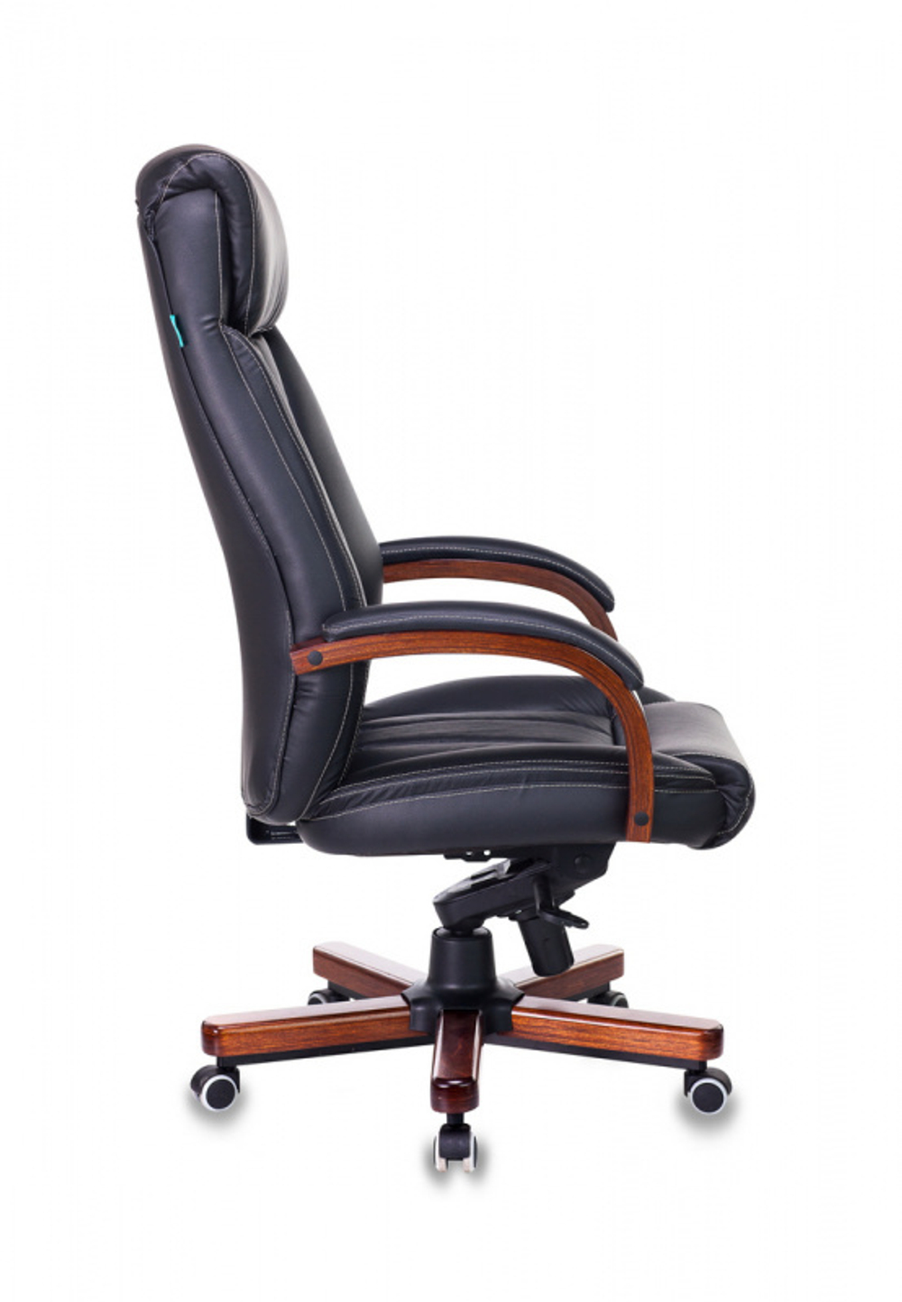 Кресло руководителя Бюрократ T-9922WALNUT черный кожа крестов. металл/дерево