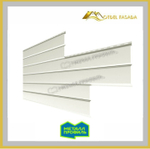 Сайдинг металлический L -Брус ХL Полиэстр 0.45мм - RALL 9002 Серо-белый (Заказ)