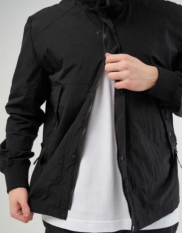 Ветровка We Don’t Care Crinkle Nylon Windrunner Jacket Black - фото 7