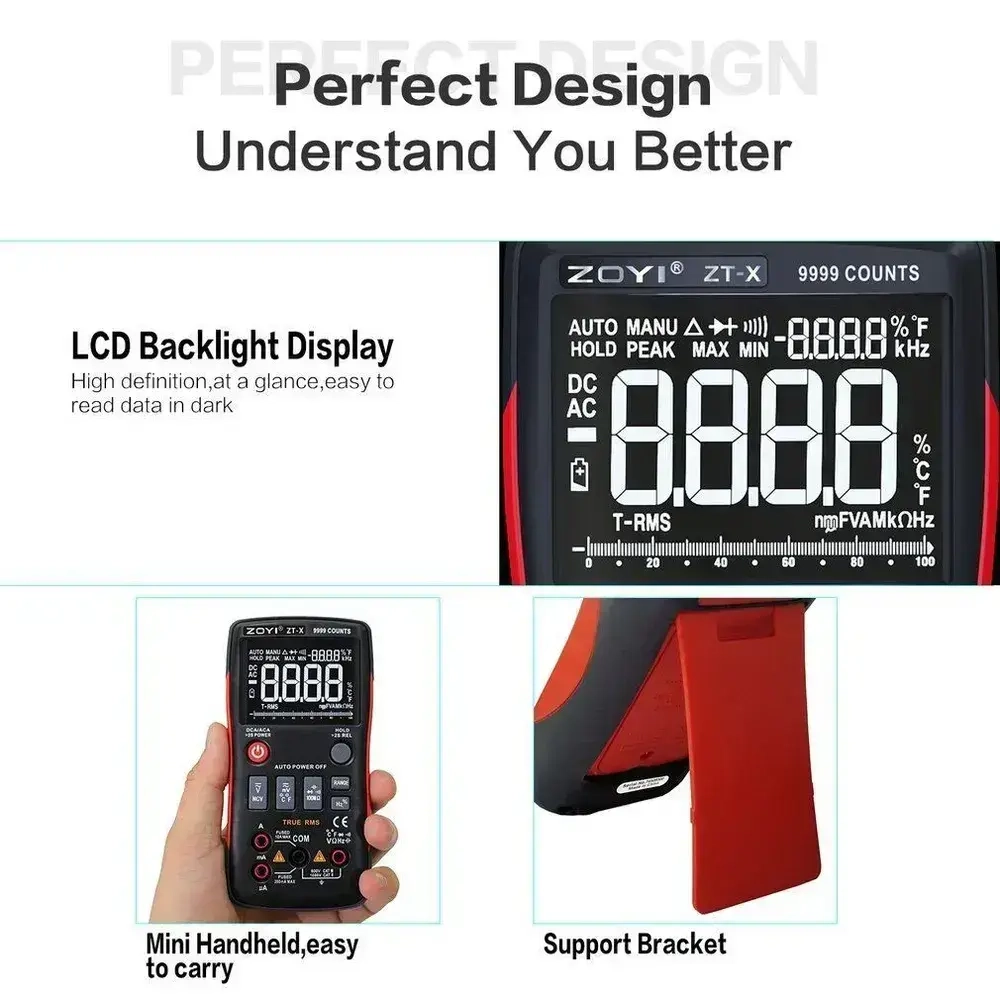 Мультиметр ZT-X ZOYI интеллектуальный автомат с поиском проводки емкостью частотой