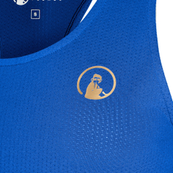 Женская теннисная майка Quiet Please Retro Set Racerback Tank Top Women - Blue