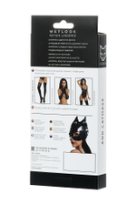 Маска кошки Glossy из материала Wetlook черная OS