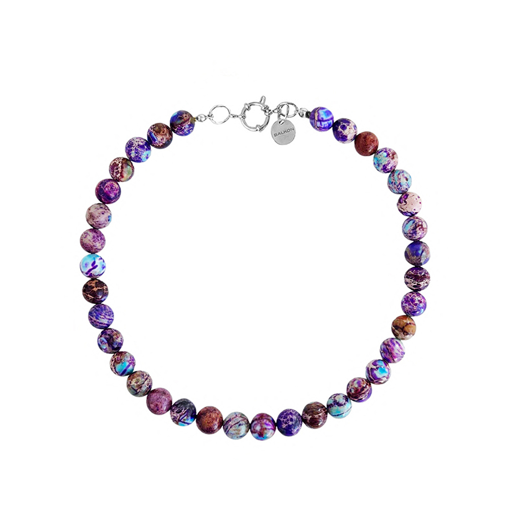 Колье Валлетта из бусин камня