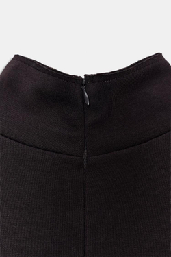 ZARA КОРОТКОЕ ПЛАТЬЕ ИЗ ИНТЕРЛОКА, ШОКОЛАДНЫЙ