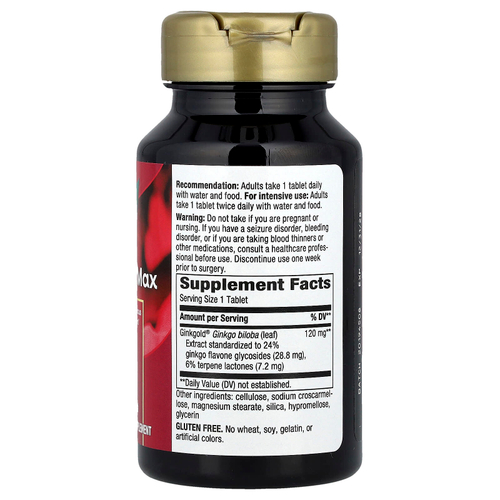 Nature's Way, Ginkgold® Max, 120 мг, 60 таблеток