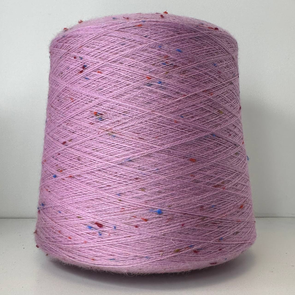 SLUBBY - Luxury Selection by Ri.Go; 98% меринос, 2% вискоза; 1400м/100гр, (2/28); col. 1924, цвет: холодная роза с цветными вкраплениями; S502