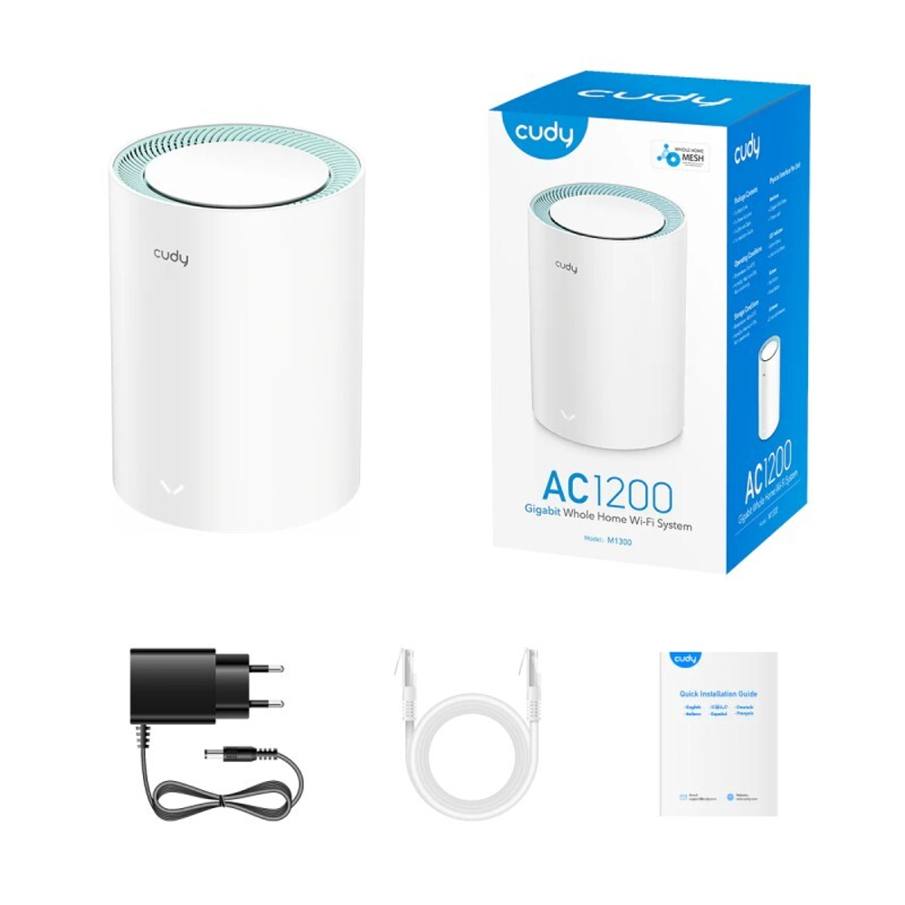Cudy M1300 Wi-Fi Mesh-система AC1200 1-Pack