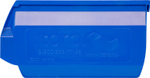 Ящик сплошной 250×150×130 мм, объем 4.88 л., арт.: 5002, синий, код: 10035