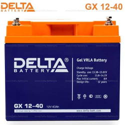 Аккумуляторная батарея Delta GX 12-40 (12V / 40Ah)