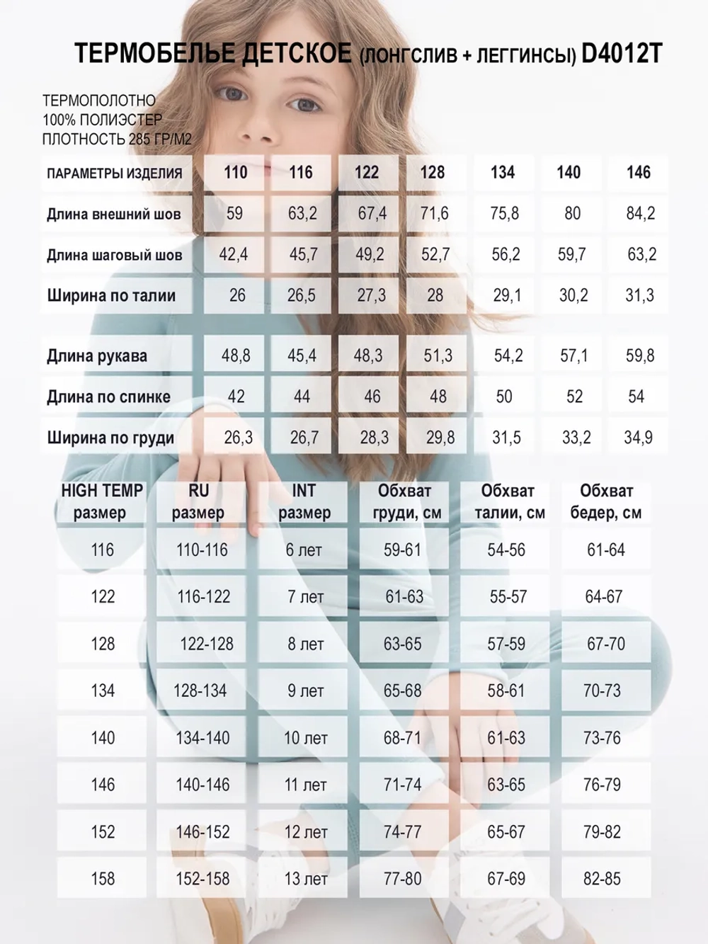 Комплект мягкого термобелья (лонгслив и леггинсы)