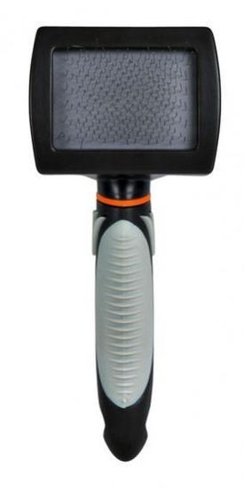 Щётка-пуходерка мягкая, 7х16 см, пластиковая ручка