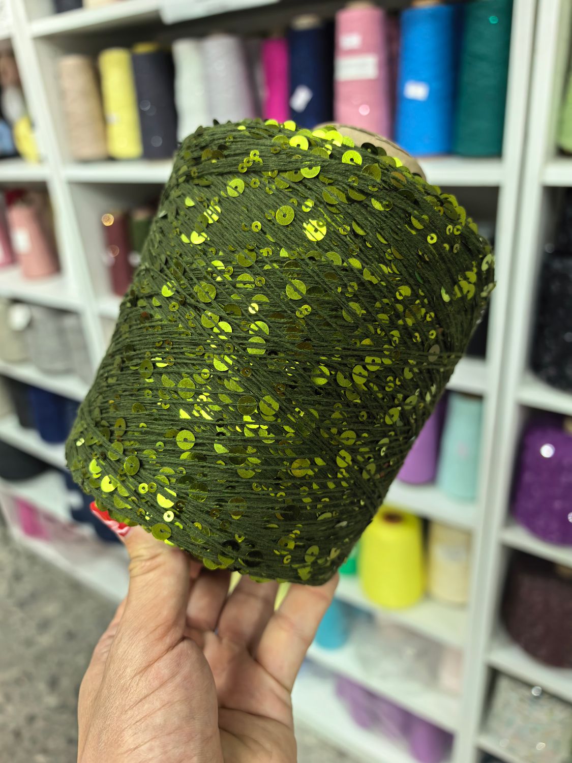 Рандомный цвет, пайетки 3+6 копия Lustrosa (китайский аналог)