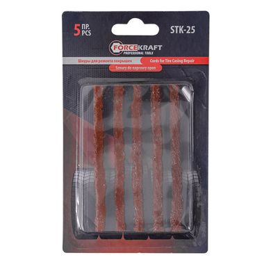 Шнуры для ремонта покрышек, 5шт, в блистере FORCEKRAFT FK-STK-25