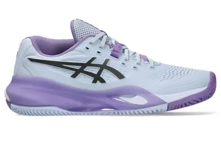 Женские теннисные кроссовки Asics Gel-Resolution X Clay Night Energy - blue fade/gunmetal