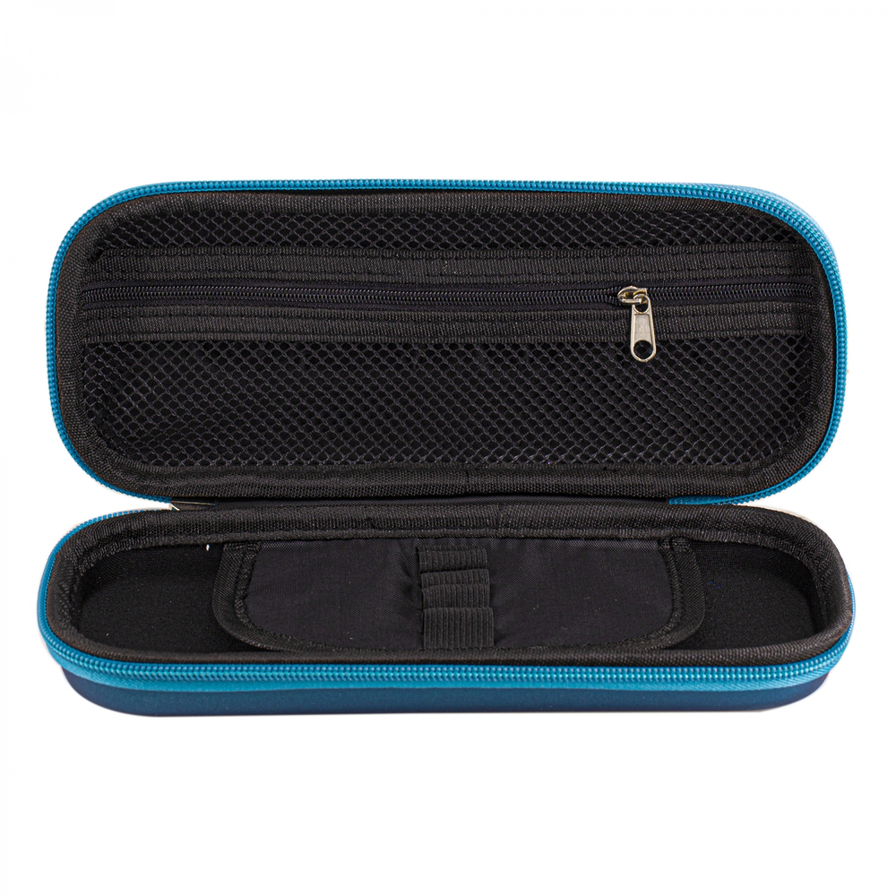 Пенал - косметичка Alingar, EVA, молния, 1 откидная планка, карман сетка, объемный рисунок, 80 х 210 мм, "STYLE", микс (бирюзовый, оранж, синий)