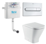 ROCA THE GAP ПРИСТАВНОЙ  УНИТАЗ+БАЧОК+КНОПКА+СИД