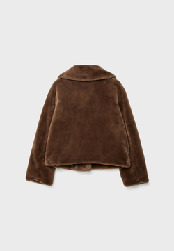 STRADIVARIUS Шуба из искусственного меха, коричневый