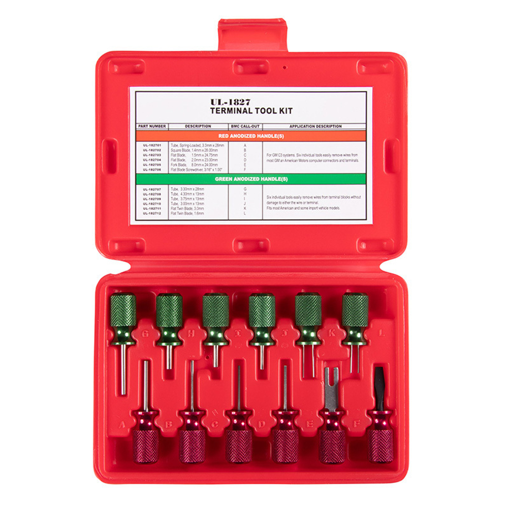 МАСТАК (106-20012C) Набор для разъединения электроконтактов, кейс, 12 предметов