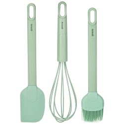 НАБОР: ВЕНЧИК, ЛОПАТКА, КИСТОЧКА AGNESS, 3 ПРЕДМЕТА (МАЛ=12ШТ)