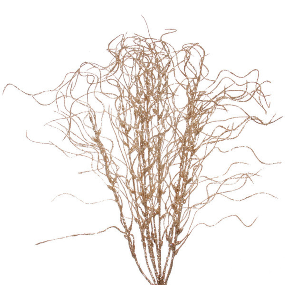 Ветка декоративная «Морозное солнце» 40 см, Шампань
