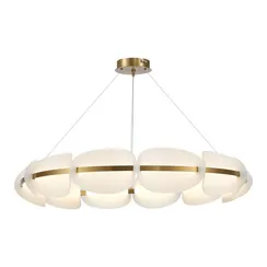 SL1304.203.65 Люстра подвесная ST-Luce Золотистый/Белый LED 1*65W 3000K ETOILE
