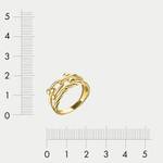 Кольцо для женщин из желтого золота 585 пробы без вставок (арт. 90147)