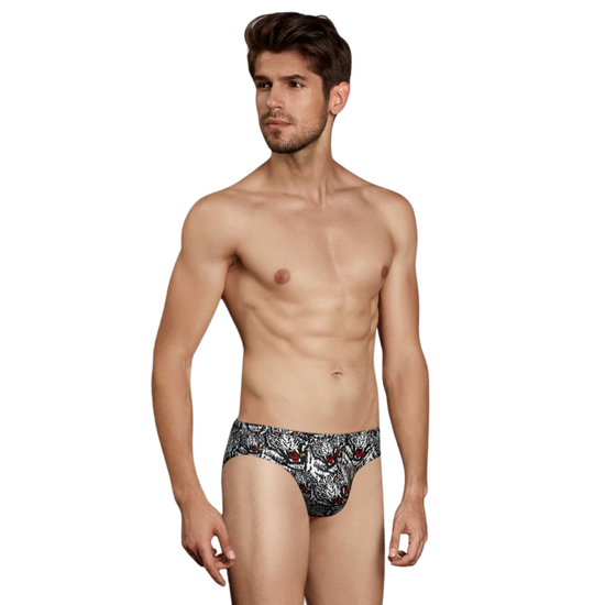 Мужские трусы брифы серые с принтом Doreanse 1337