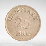 Denmark, 25 Øre - Frederik IX, 1958, VF