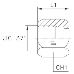 Гайка N JIC 7/16"