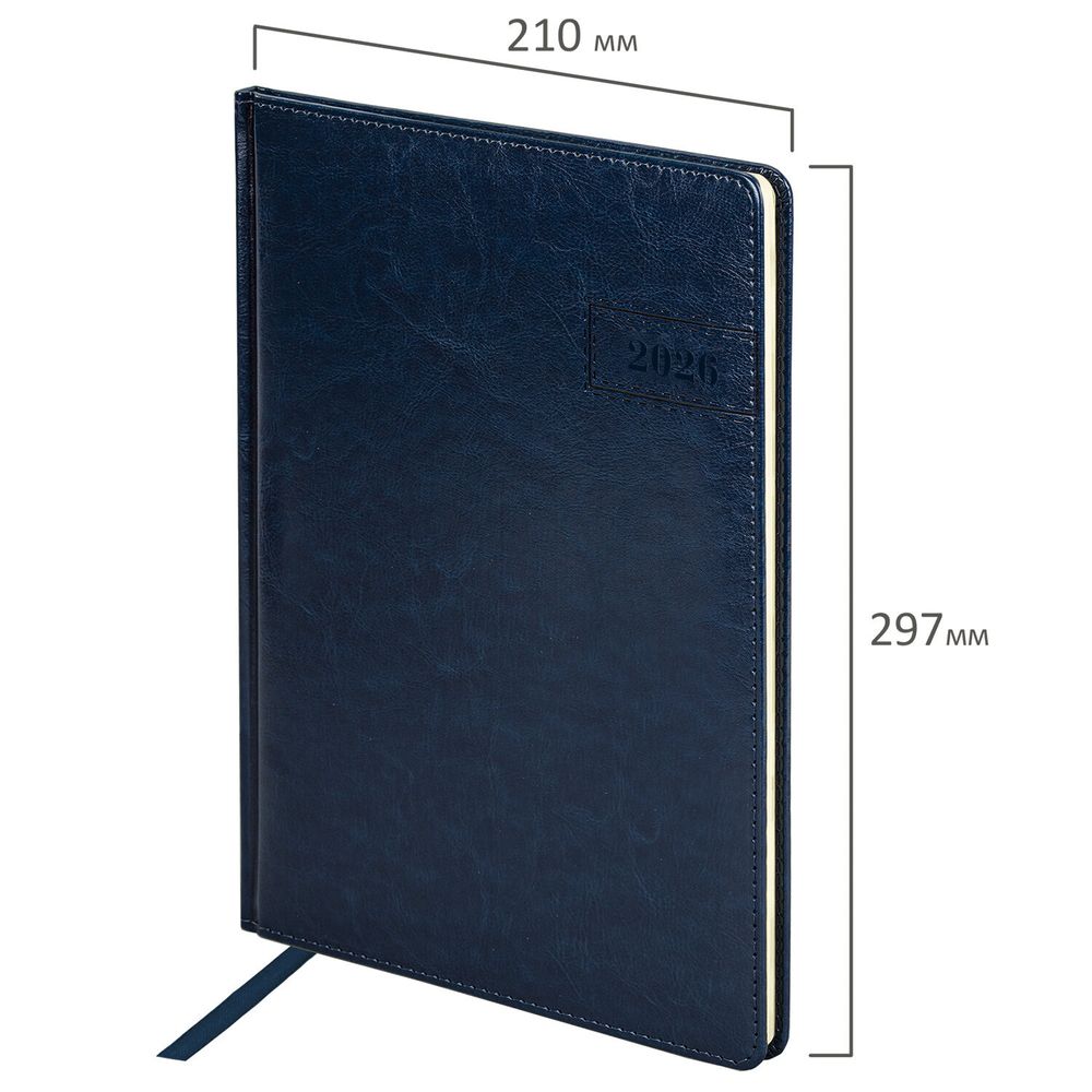Еженедельник датированный А4 BRAUBERG "Imperial" синий (117157) 4