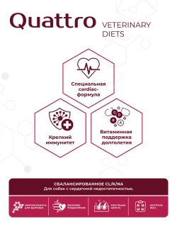 Корм для мелких собак VD Cardiac formula CHF, 6 кг