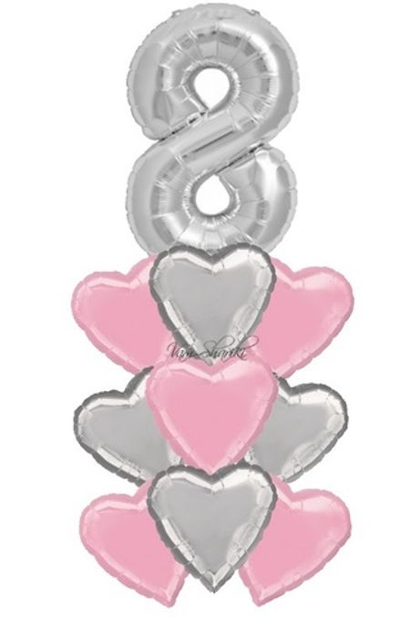 Букет "Серебряный праздник"