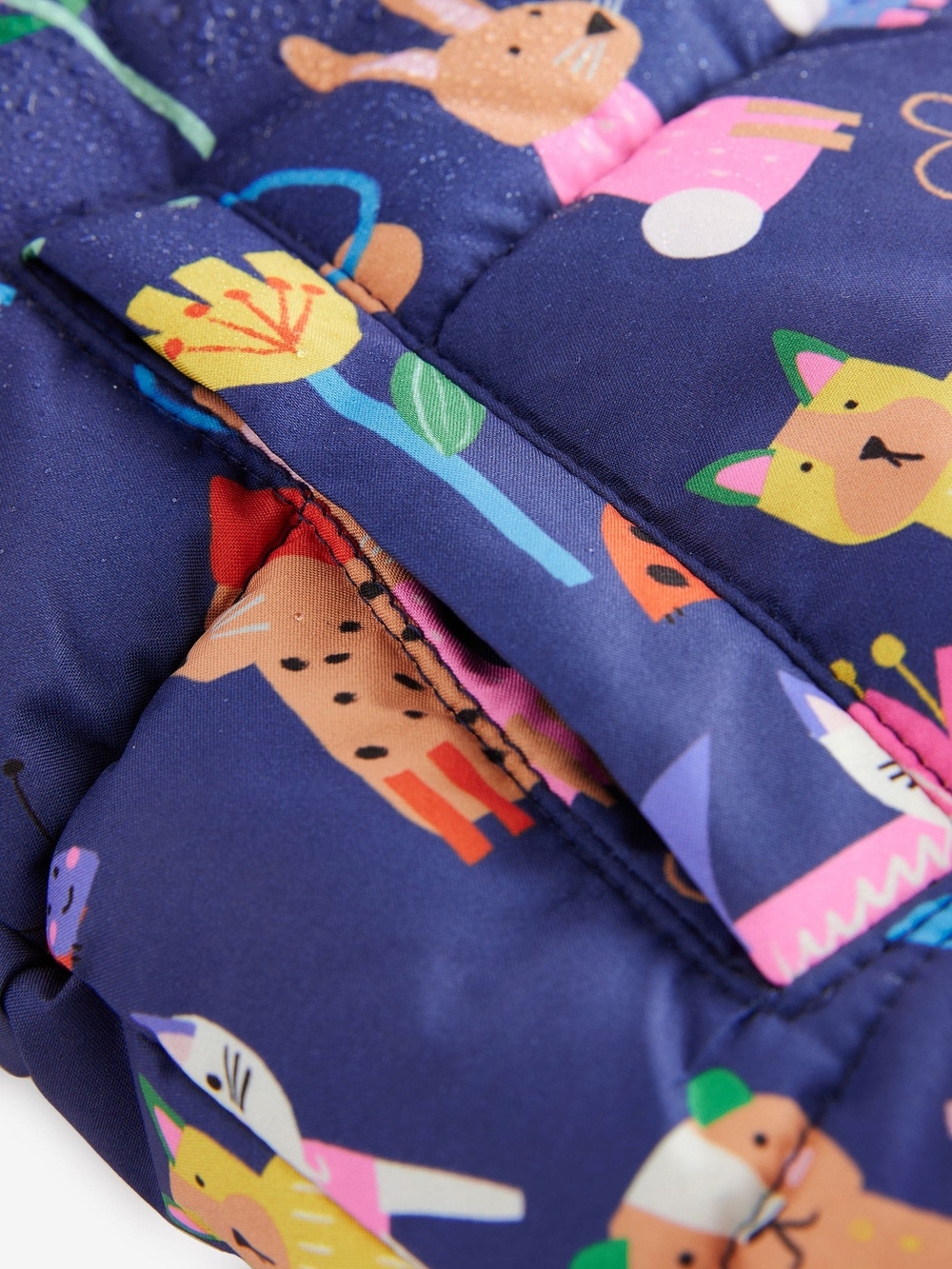 Куртка утепленная с капюшоном для девочки Next E25-318, Темно-синий