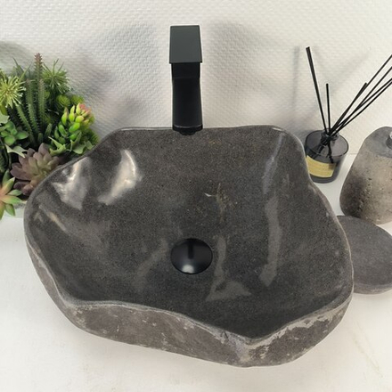 Раковина из речного камня RS-65190 42*38*15 0861