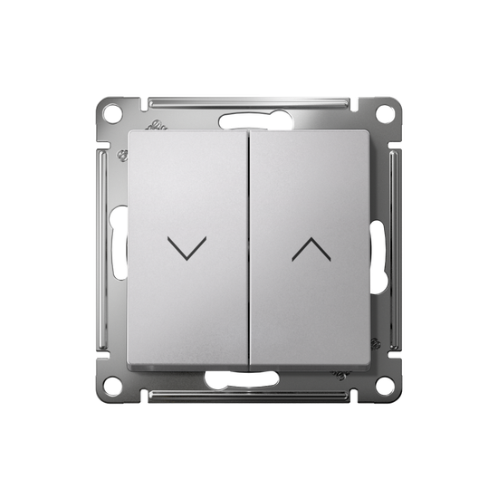 Выключатель для жалюзи 2-кл. AtlasDesign 10А механизм алюм. SE ATN000319