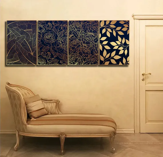 Модульная картина "Черное золото"