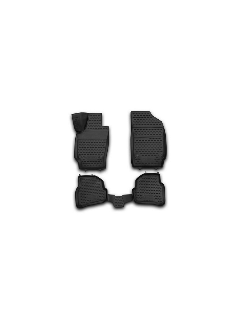 Коврики в салон для VOLKSWAGEN Polo (V, Vp) 2009-2020, хэтчбек, 4 шт. (полиуретан) NLC.3D.51.28.210KH